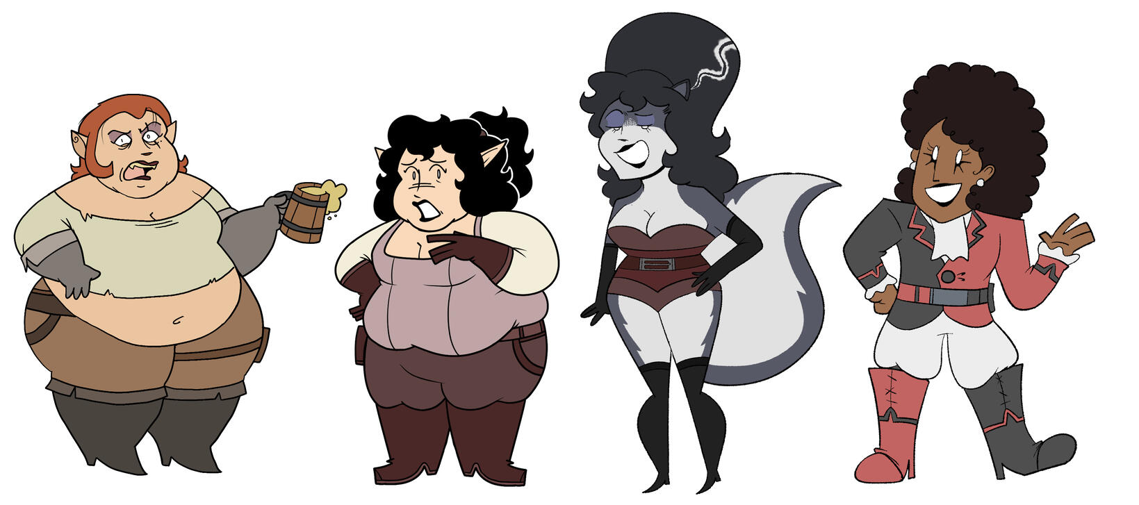 Majel, D'anna, Winn, and Tawny