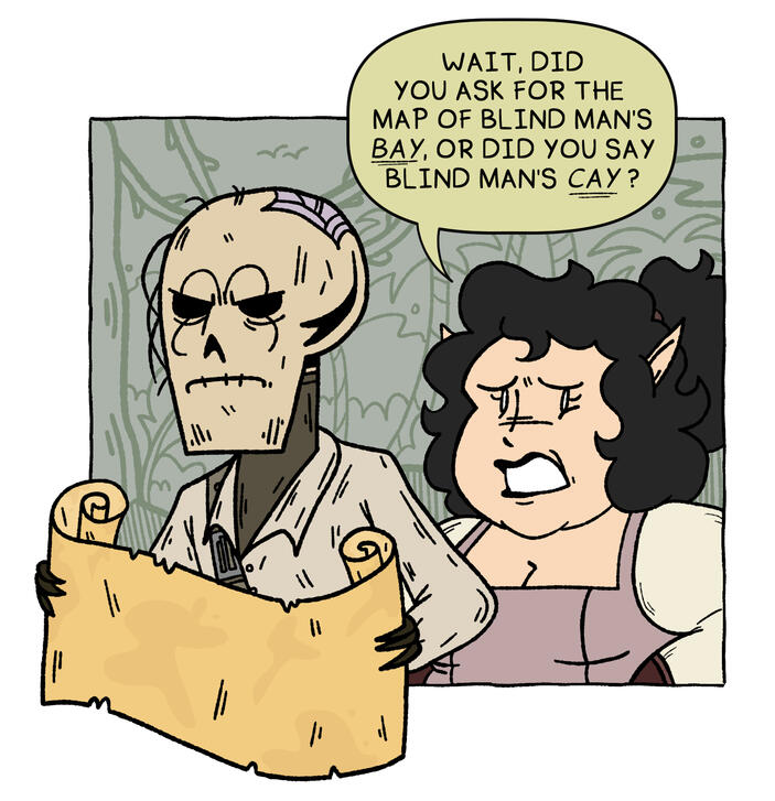 Cain and D'anna, deep in the jungle on an ill-fated voyage.